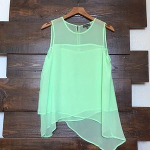 Vince Camuto sheer tunic